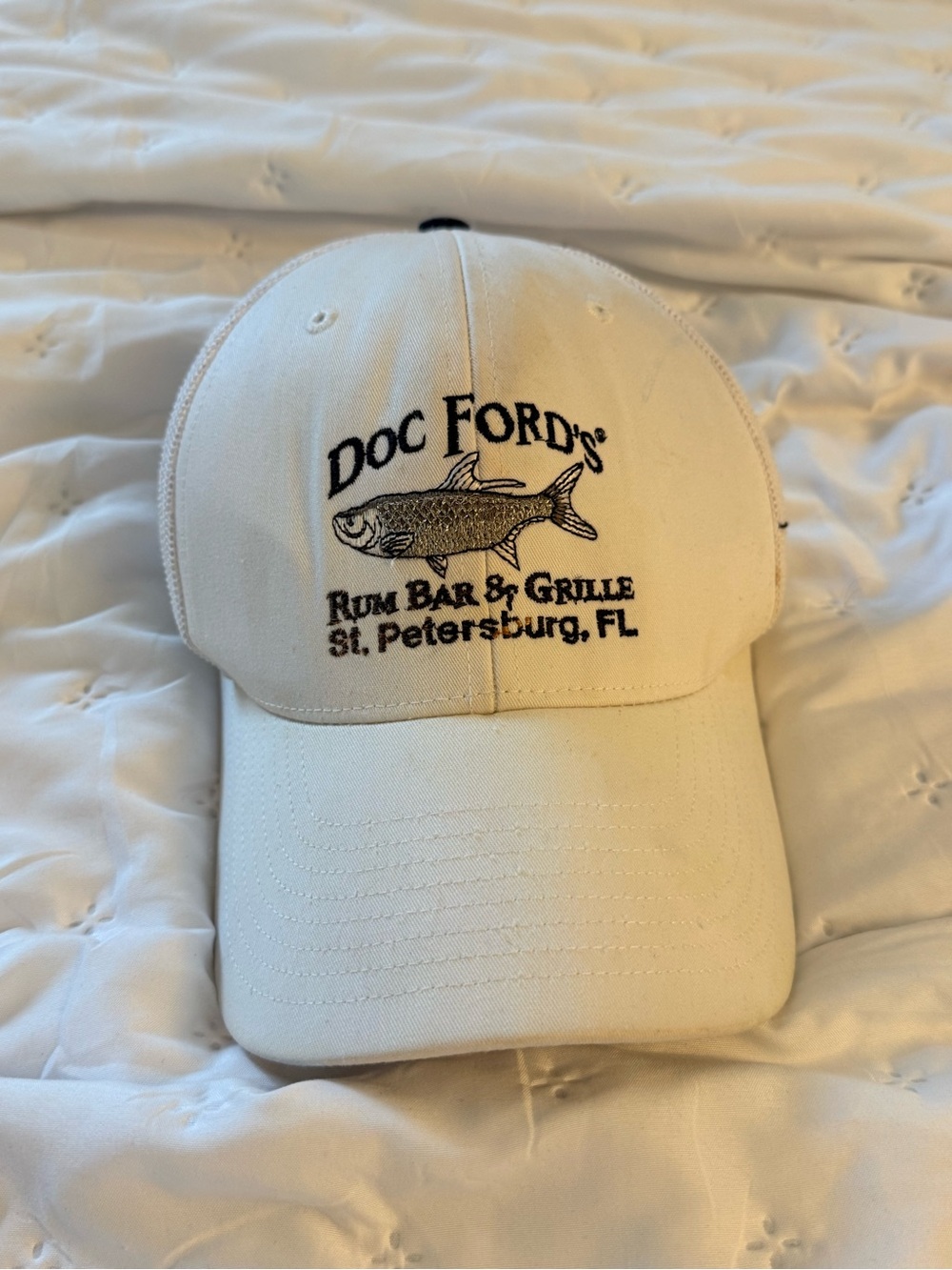 Rum Bar & Grille Beige Baseball Cap